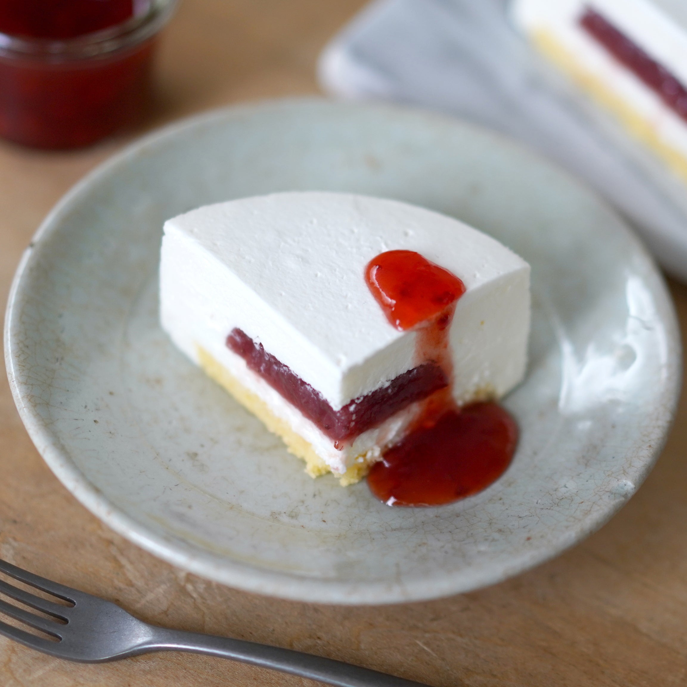 ミガキいちごのレアチーズケーキ(4号サイズ)