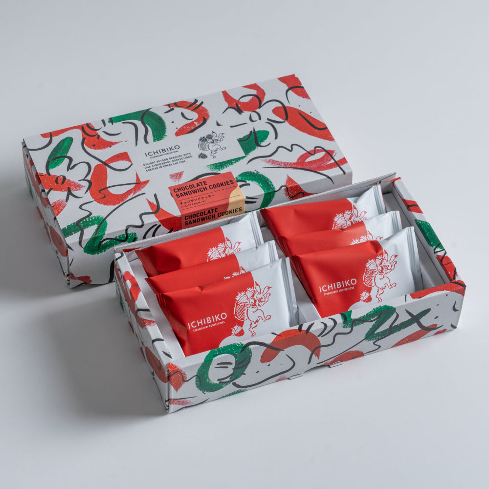 チョコサンドクッキー〈いちごマスカルポーネ〉6個入りBOX