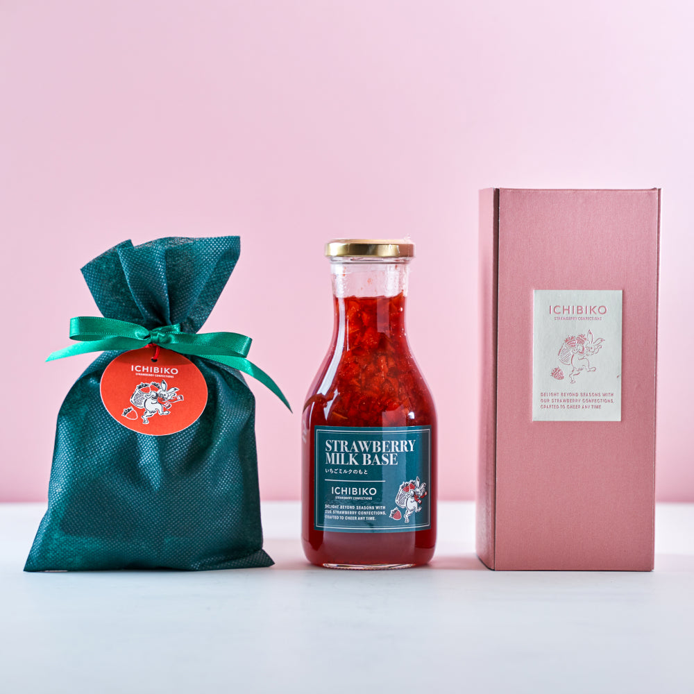 【Xmas限定】 ICHIBIKO クリスマス巾着&いちごミルクのもと GIFTBOX付き