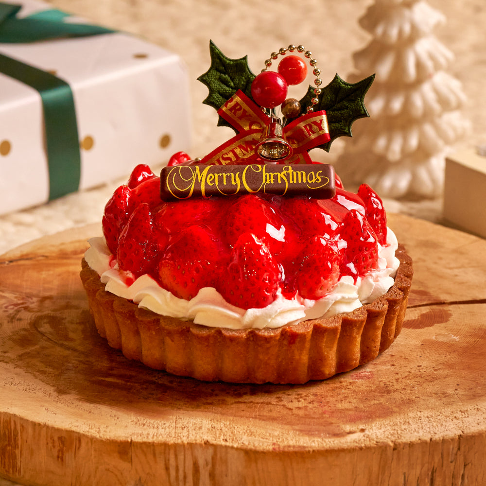 【Xmas予約】ミガキイチゴのクリスマスタルト 4号