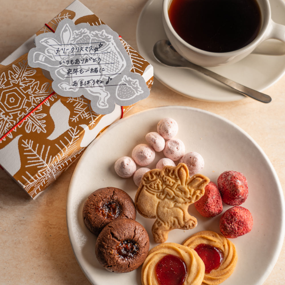 クリスマス限定パッケージ ICHIBIKOクッキー缶