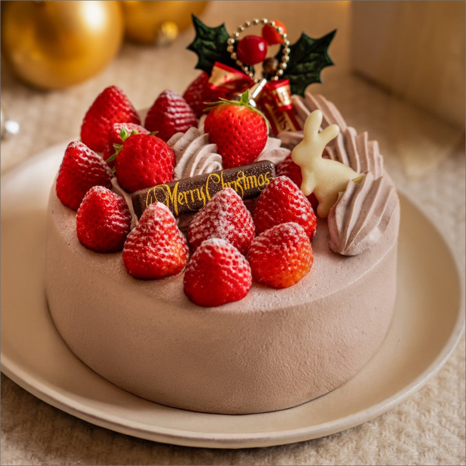 【Xmas予約・店頭受け取り】完熟いちごの贅沢クリスマスチョコショートケーキ