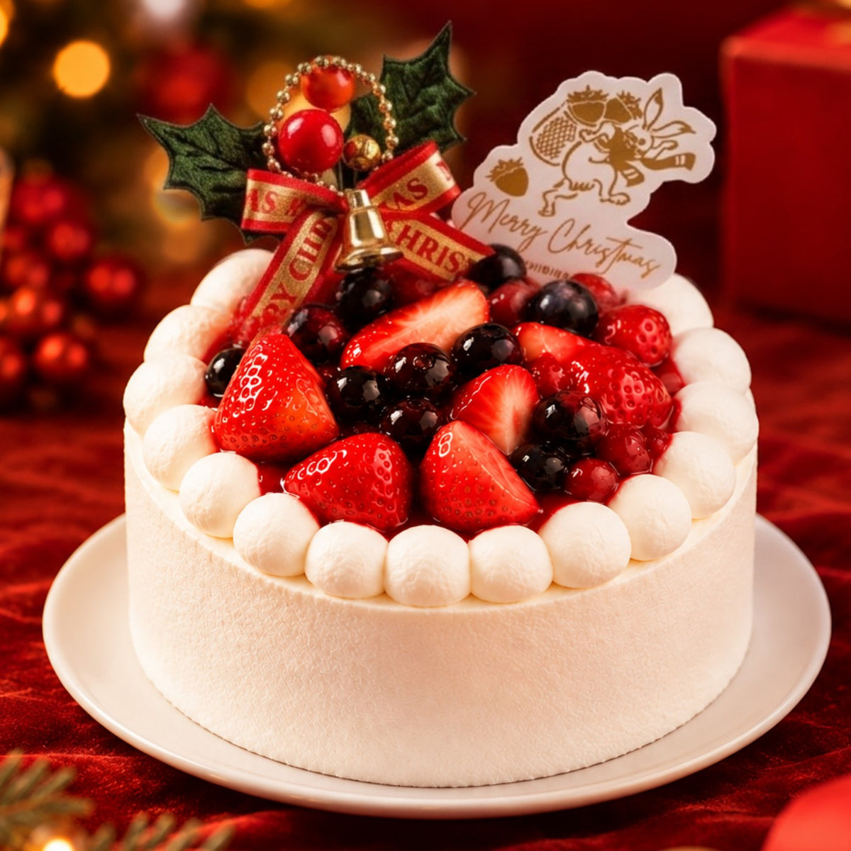 【2026Xmas予約 12/23〜12/25指定可能分】完熟いちごの贅沢クリスマスショートケーキ(4号サイズ)