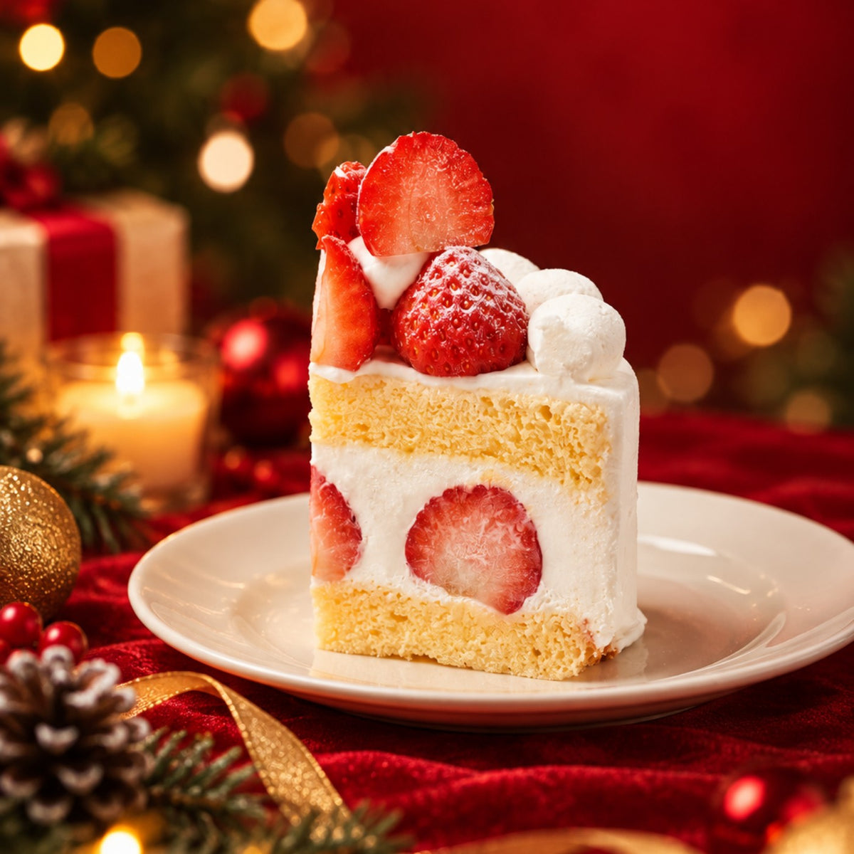 【2026Xmas予約・店頭受け取り】ごろっと苺のクリスマスショートケーキ