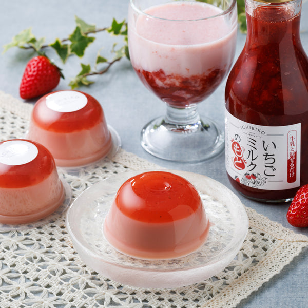 サマーギフトセットD いちごミルクゼリー、いちごミルクのもと 