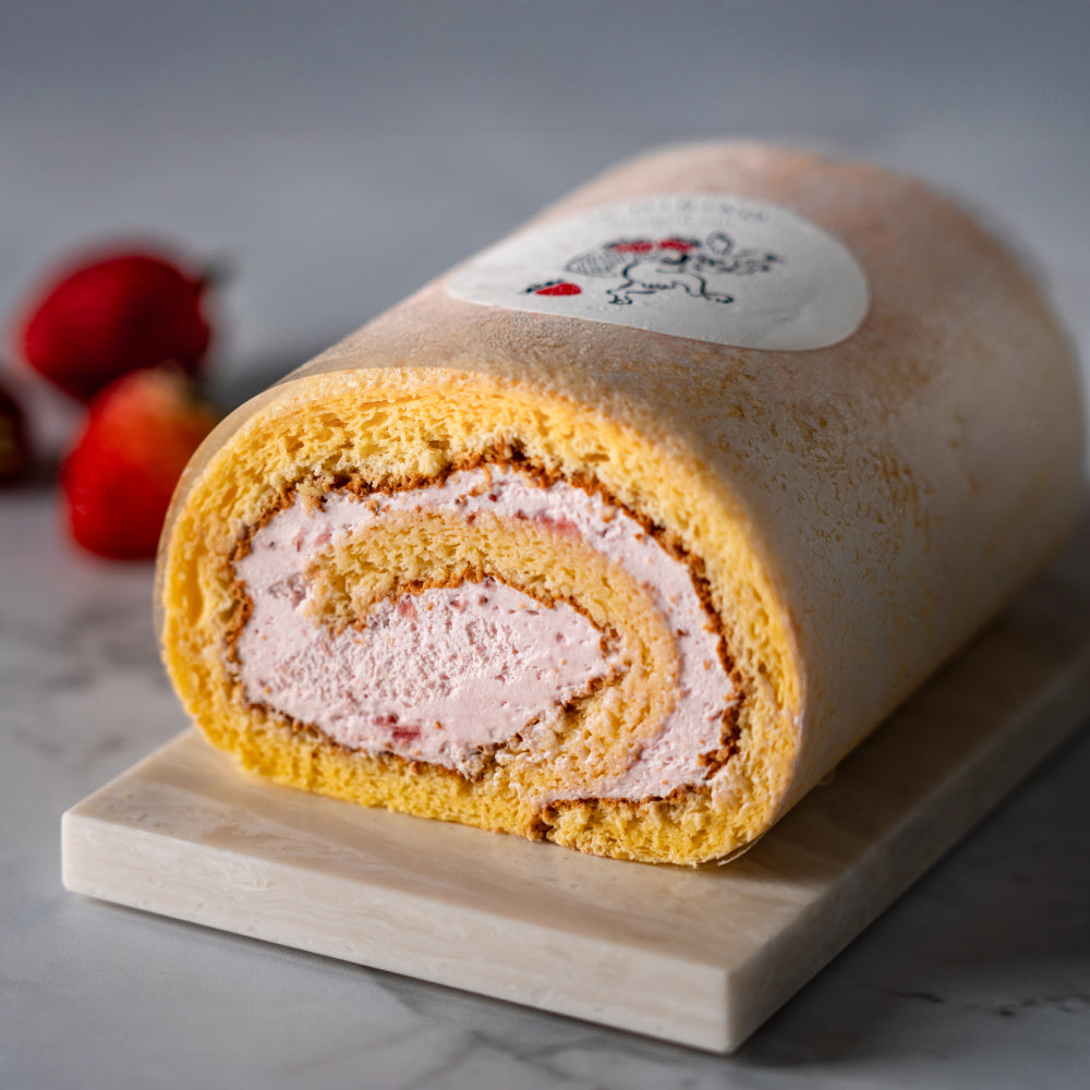 いちごのロールケーキ