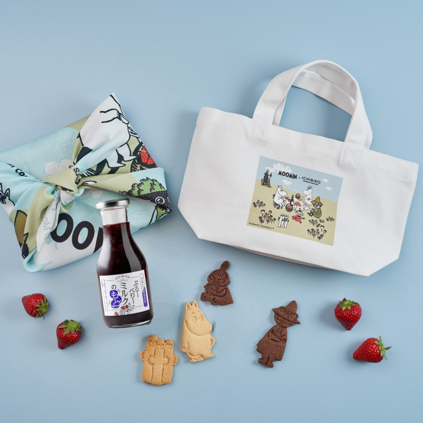 【ムーミンの日2026】MOOMIN × ICHIBIKO 限定トート＆風呂敷セット(ムーミンクッキー）