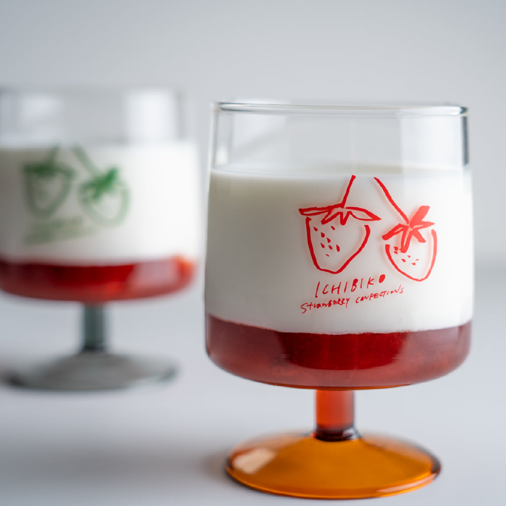 ICHIBIKO ゴブレットグラス&いちごミルクのもとセット