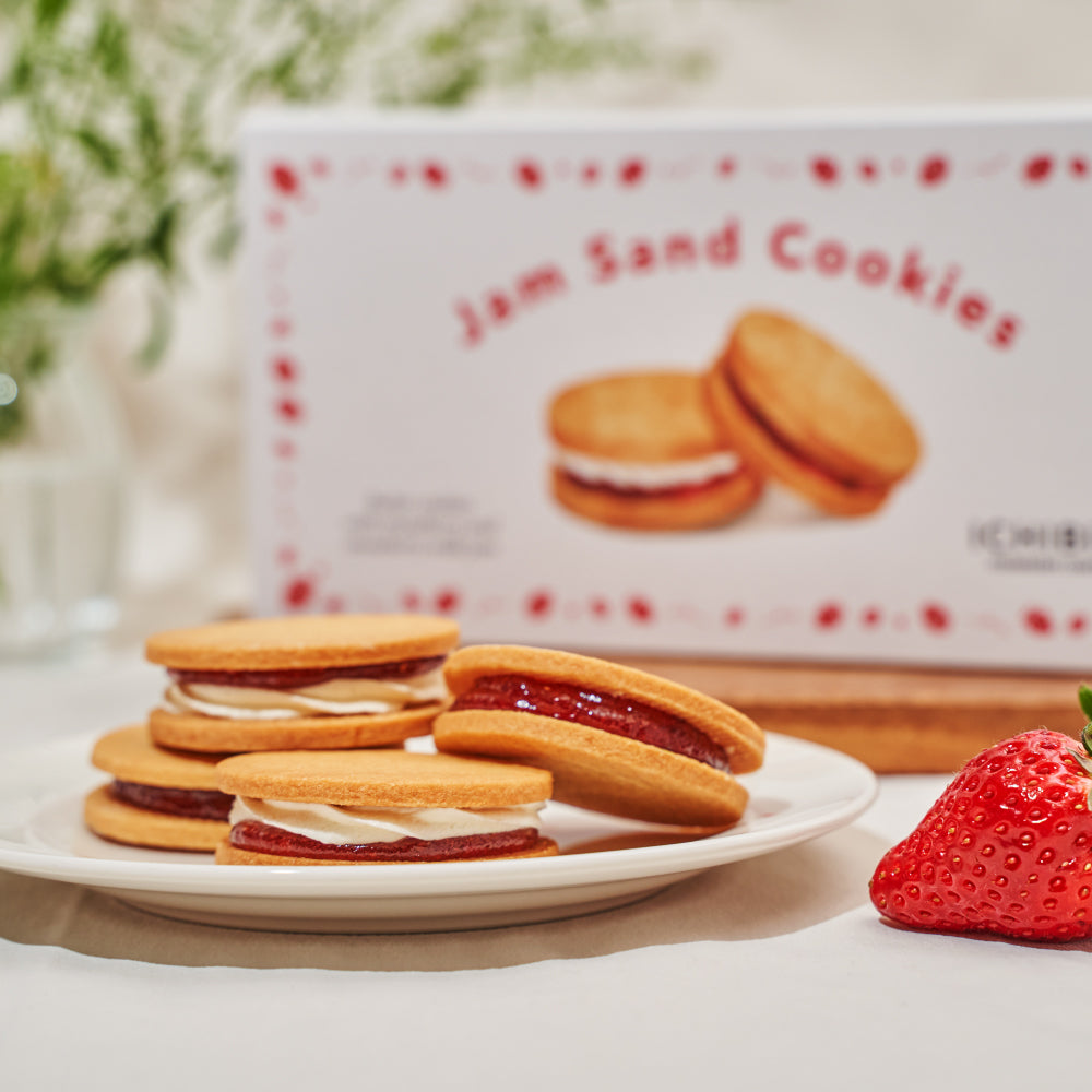 いちごのジャムサンドクッキー＆いちごとミルクのジャムサンドクッキーBOX（新パッケージ）