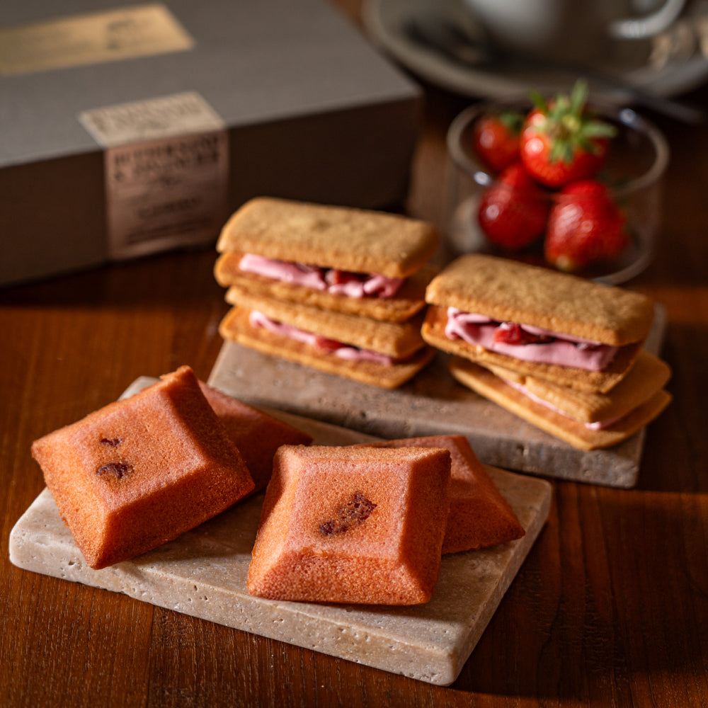 とっておき いちごフィナンシェ＆いちごバターサンド〈プレーン〉（各4個入り）